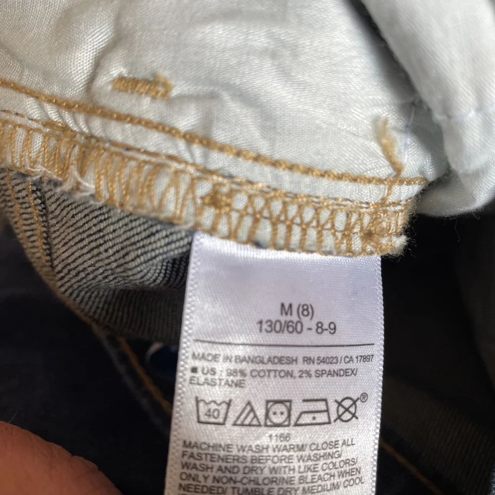 NWT OLD NAVY High Rise Flare Jeans Girls Sz 8 Stretch Dark Wash Denim